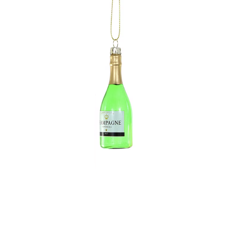 BUBBLY ORNAMENT - LIGHT GREEN + BLACK LABEL