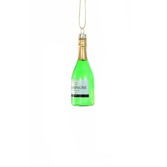 BUBBLY ORNAMENT - LIGHT GREEN + BLACK LABEL