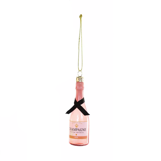 BUBBLY ORNAMENT - PINK + LIGHT LABEL
