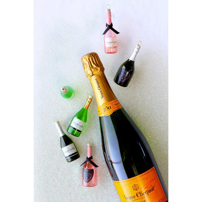BUBBLY ORNAMENT - PINK + BLACK LABEL