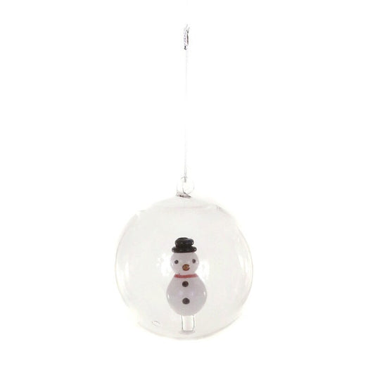 CAPTURED ICON BAUBLE ORNAMENT - SNOWMAN