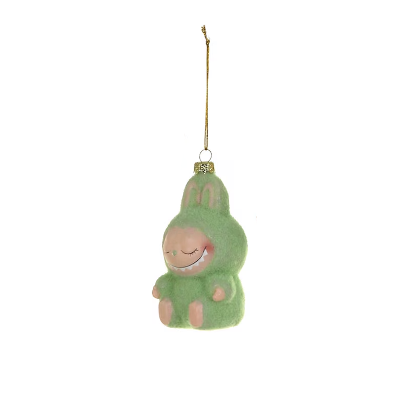 SLEEPING MONSTER ORNAMENT - GREEN