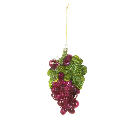 ORCHARD GRAPES ORNAMENT - RED