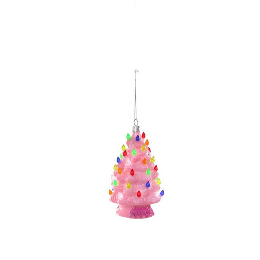 VINTAGE CHRISTMAS TREE ORNAMENT - PINK