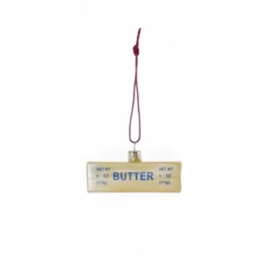 CHRISTMAS KITCHEN ITEM MINI ORNAMENT - BUTTER