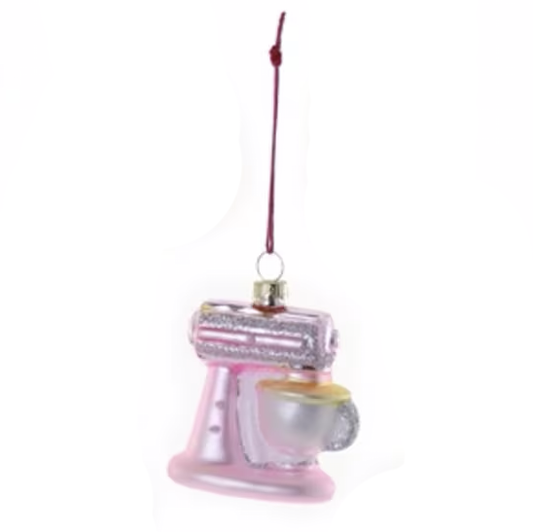 CHRISTMAS KITCHEN ITEM MINI ORNAMENT - MIXER