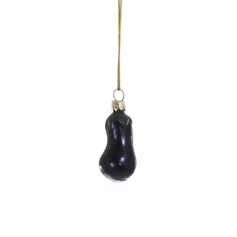 HEIRLOOM VEGETABLE ORNAMENT - EGGPLANT