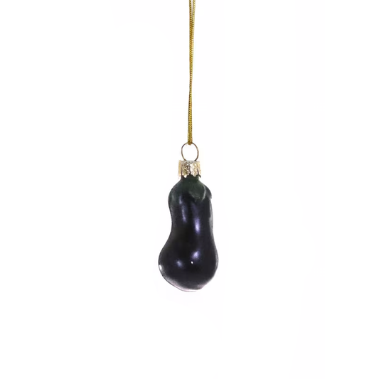 HEIRLOOM VEGETABLE ORNAMENT - EGGPLANT