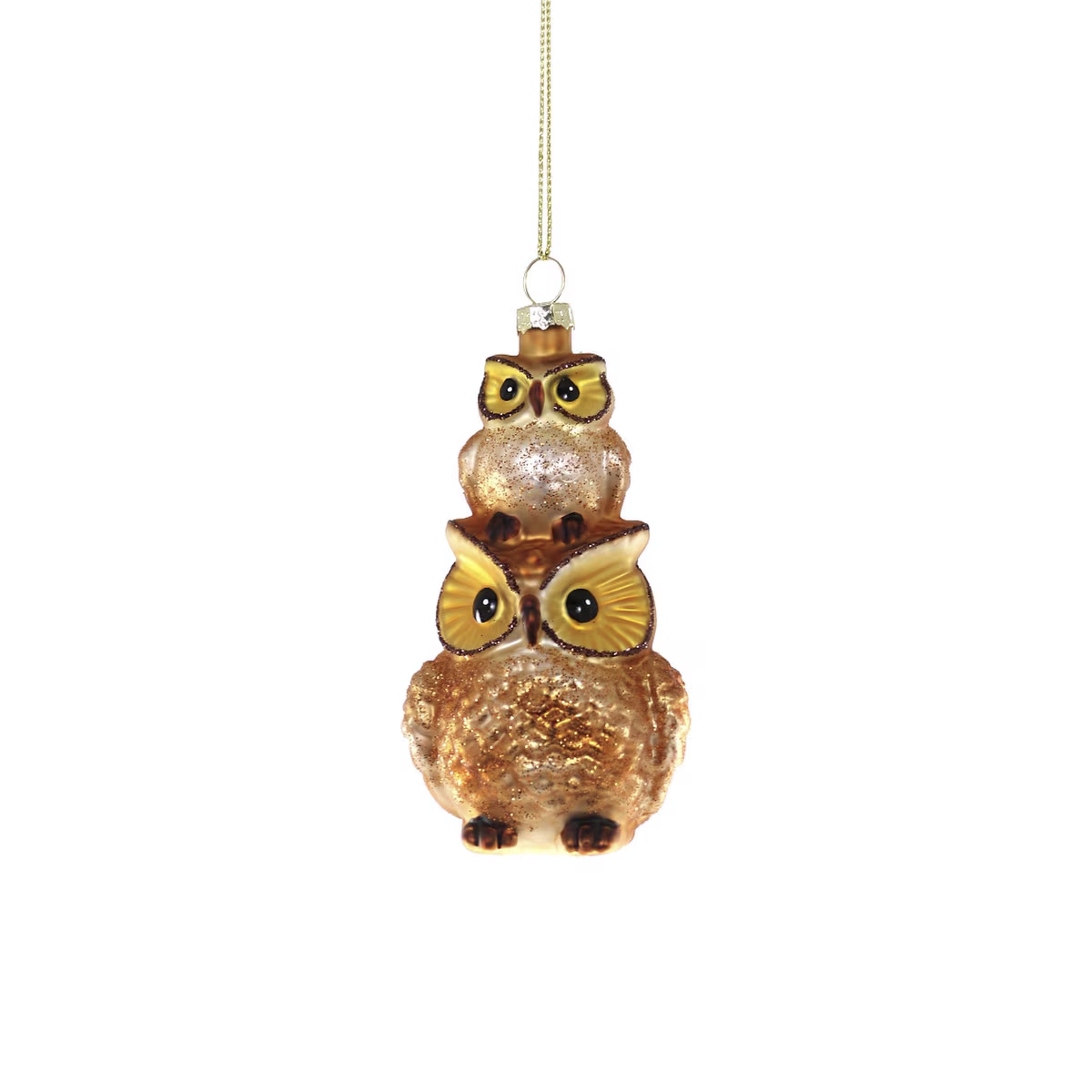 STACKED OWLS ORNAMENT
