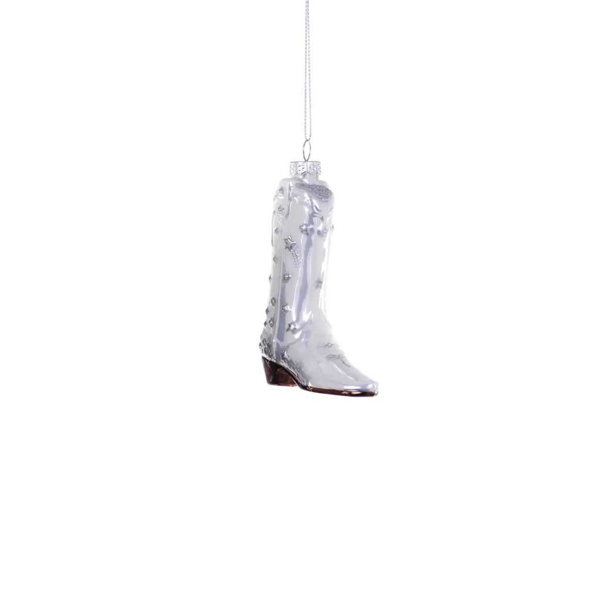 COSMIC COWBOY BOOT ORNAMENT - WHITE