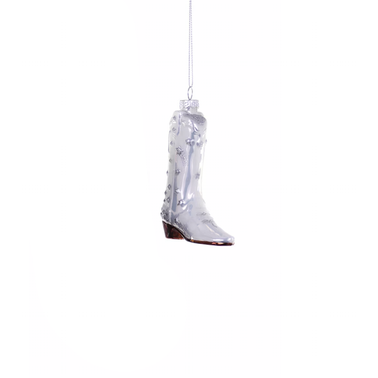 COSMIC COWBOY BOOT ORNAMENT - WHITE