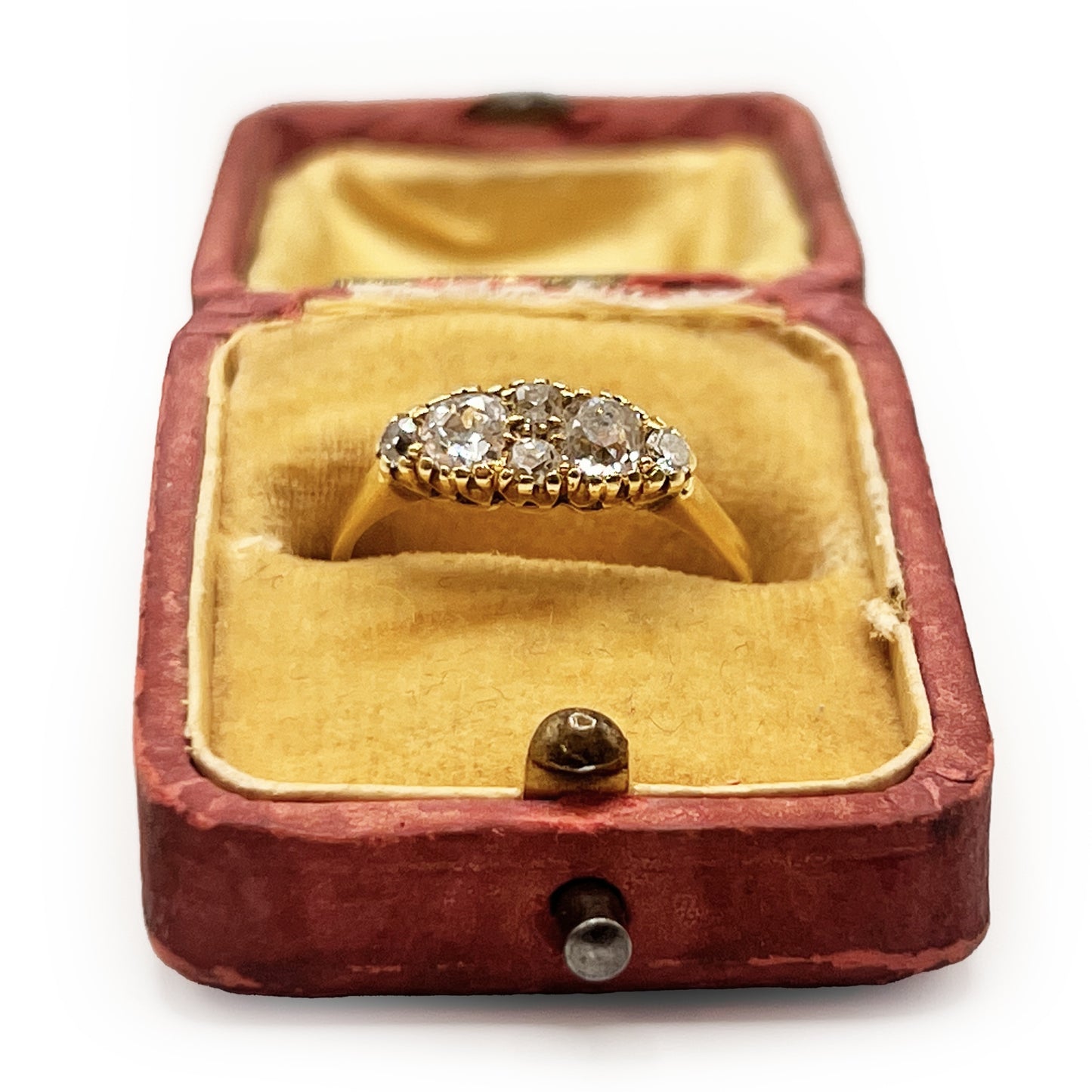 Vintage Old European Cut Diamond + 18k Yellow Gold Ring - Size 7.5