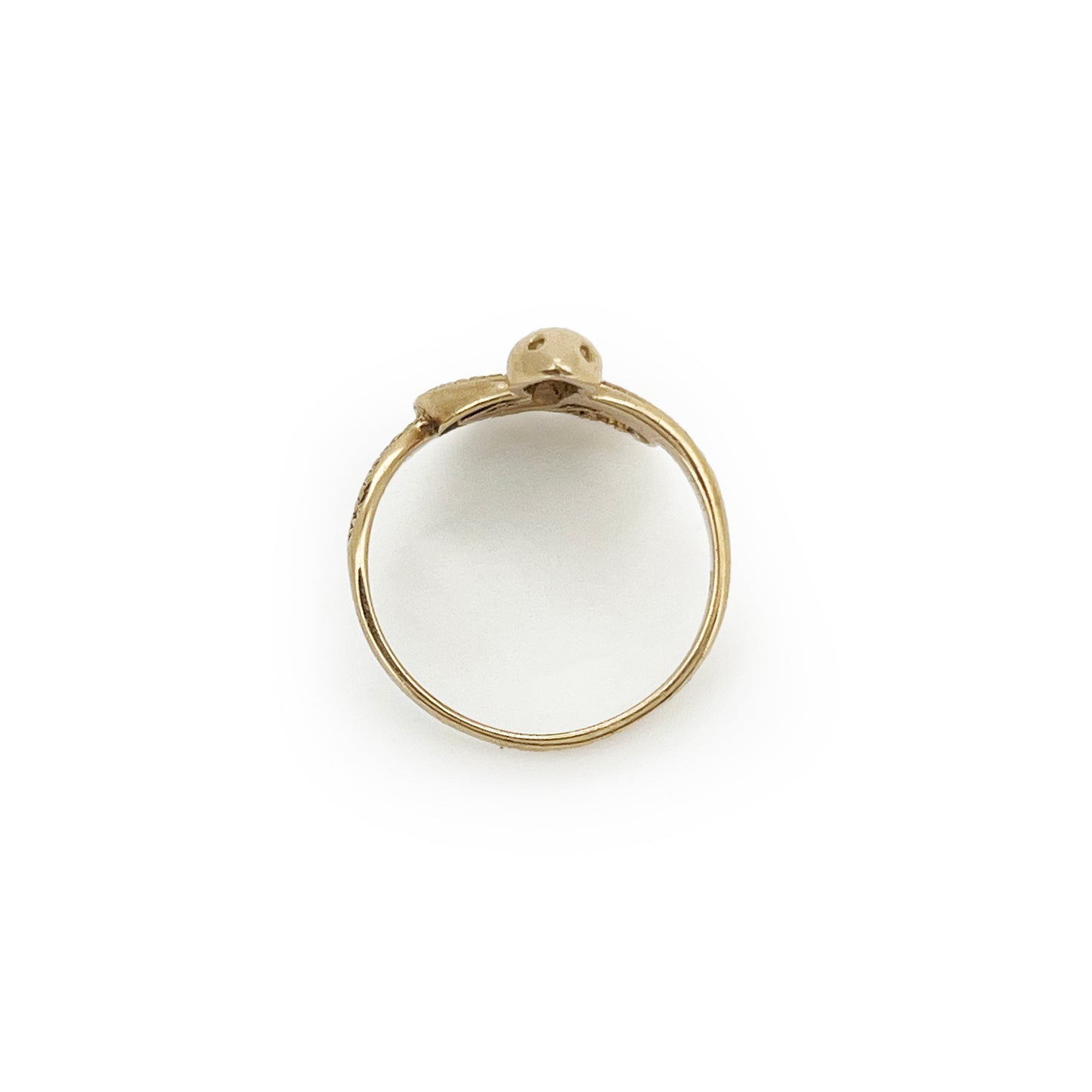 Vintage 9ct Yellow Gold Snake Ring - Sz. 5.5