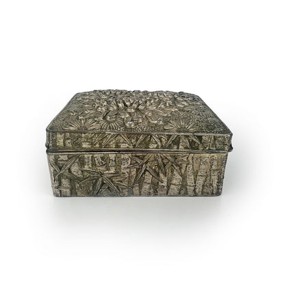 Vintage Japanese Lotus Flower + Bamboo Design Box