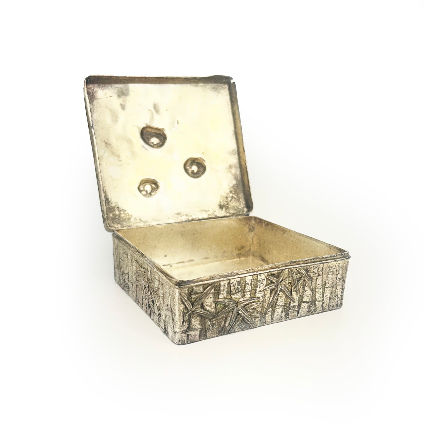 Vintage Japanese Lotus Flower + Bamboo Design Box