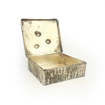 Vintage Japanese Lotus Flower + Bamboo Design Box