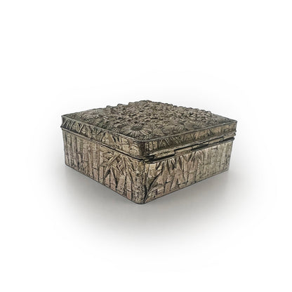 Vintage Japanese Lotus Flower + Bamboo Design Box