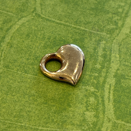 Estate 14k Yellow Gold Puffy Heart Charm