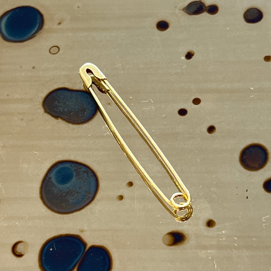 Estate Safety Pin 14k Yellow Gold Charm