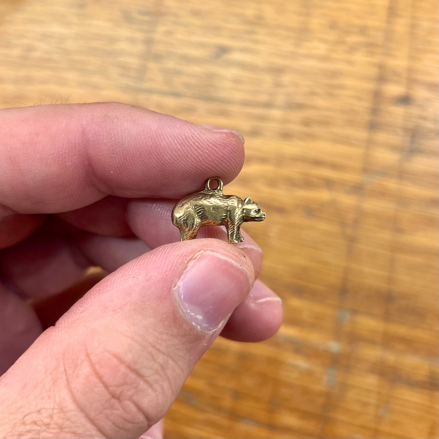 Vintage 9ct Yellow Gold Bear Charm