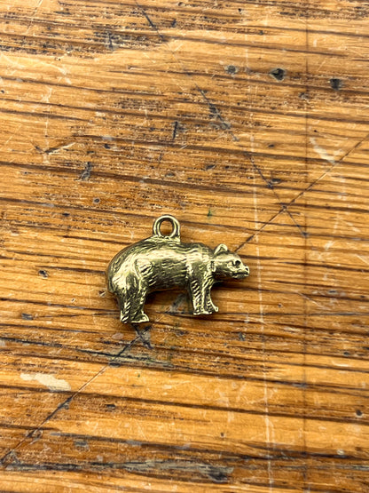 Vintage 9ct Yellow Gold Bear Charm