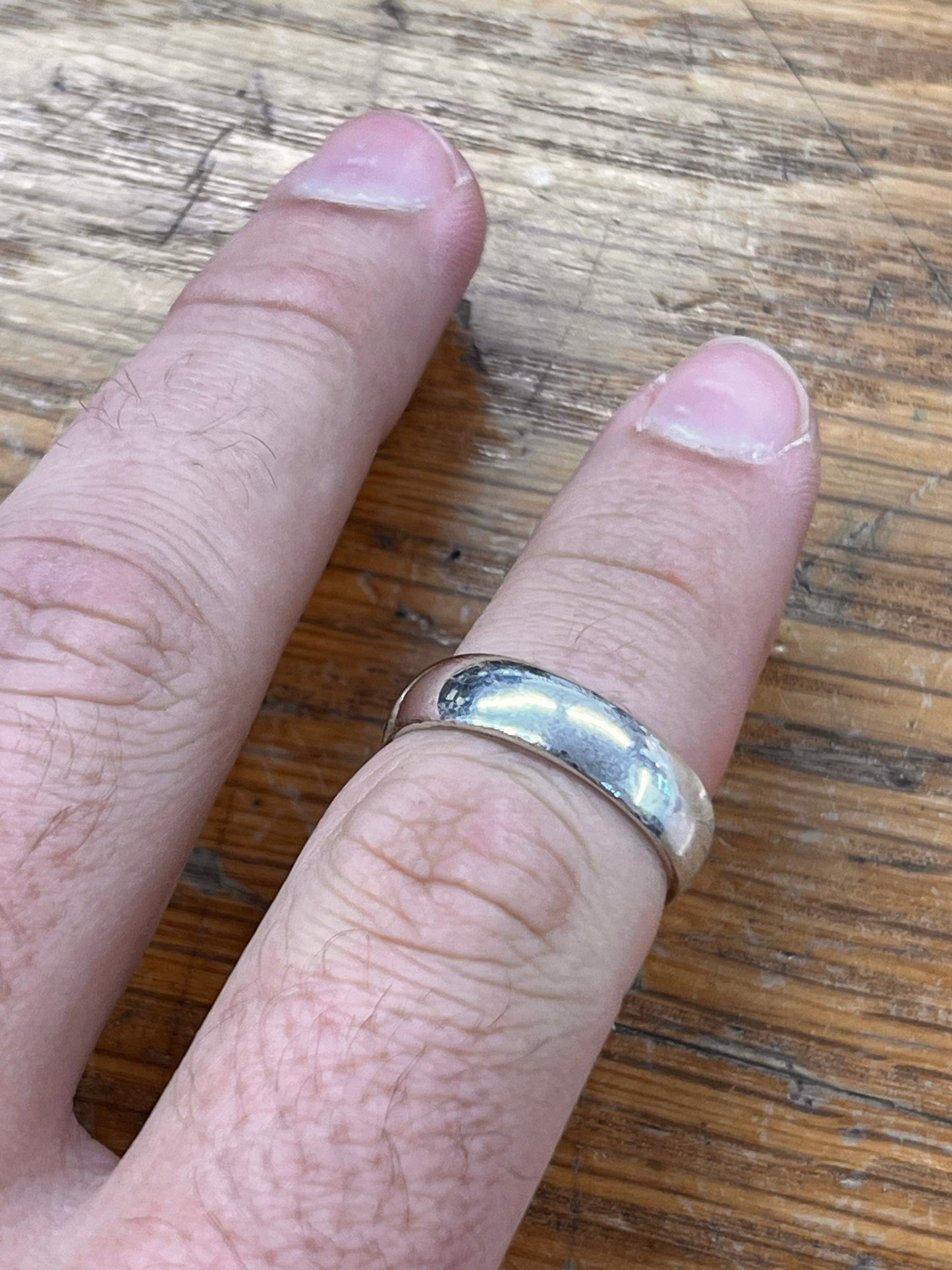 Estate Sterling Silver Band Ring - Sz. 9.75