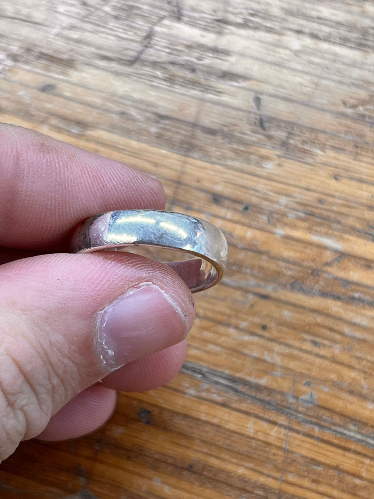 Estate Sterling Silver Band Ring - Sz. 9.75