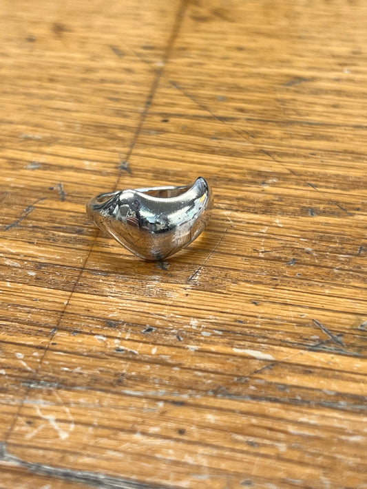 Estate Sterling Silver Abstract Ring - Sz. 5.75