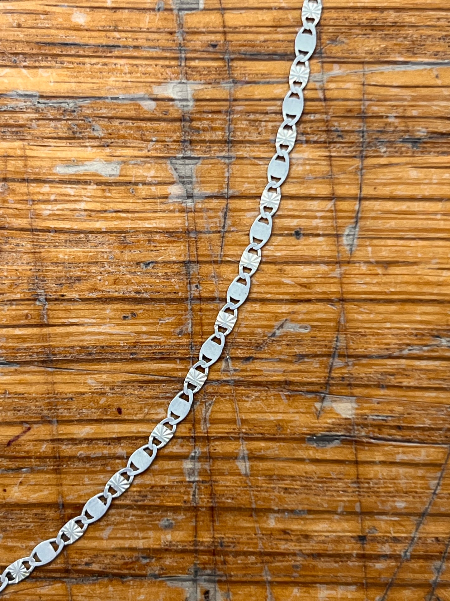 Estate Sterling Silver Fancy Gucci Link Chain Necklace - 20"L
