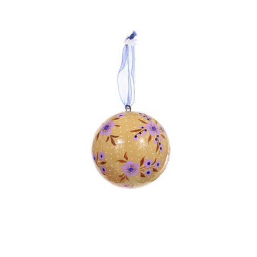 FABLE BAUBLE ORNAMENT - YELLOW