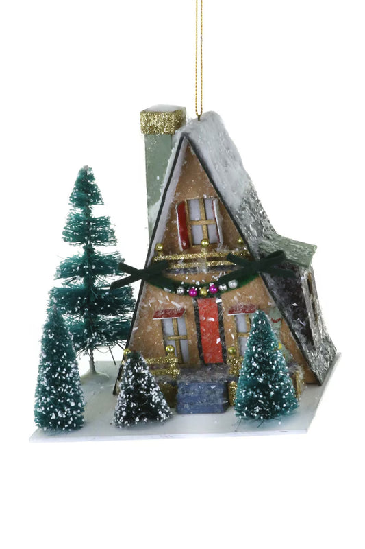 A FRAME CABIN ORNAMENT