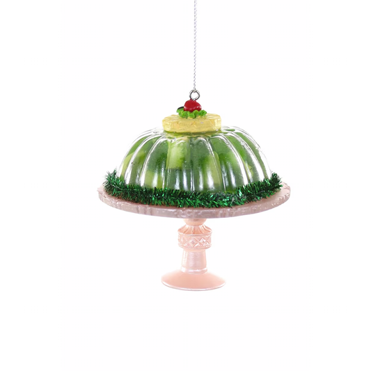 GREEN JELLO MOLD ORNAMENT