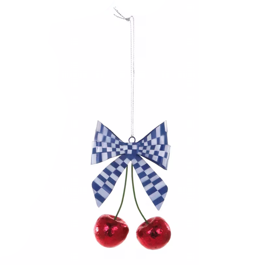 COQUETTE CHERRIES ORNAMENT - BIG BOW