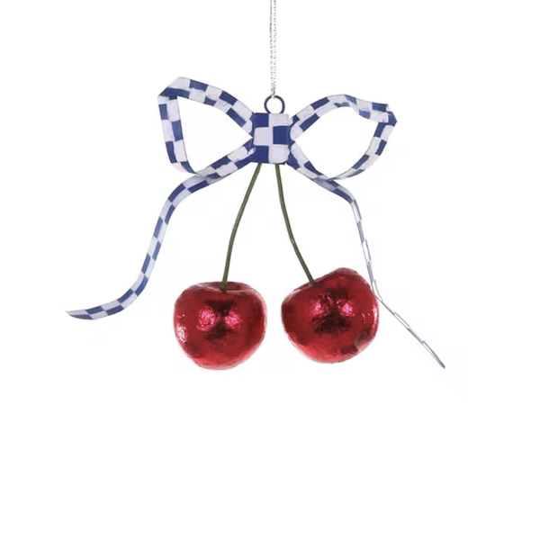 COQUETTE CHERRIES ORNAMENT - SMALL BOW