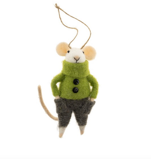 Comfortable Cooper Mouse Ornament