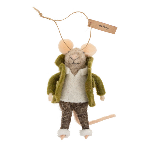 Hip Harry Mouse Ornament