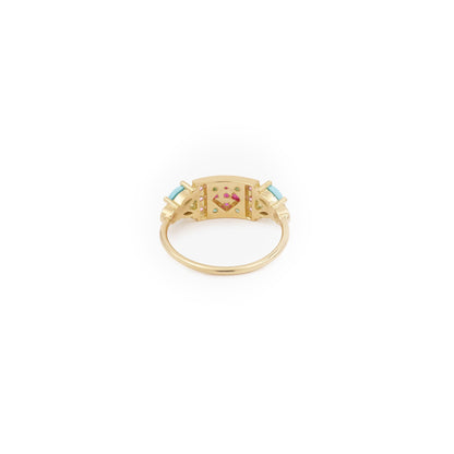Ava Banner Ring - Turquoise