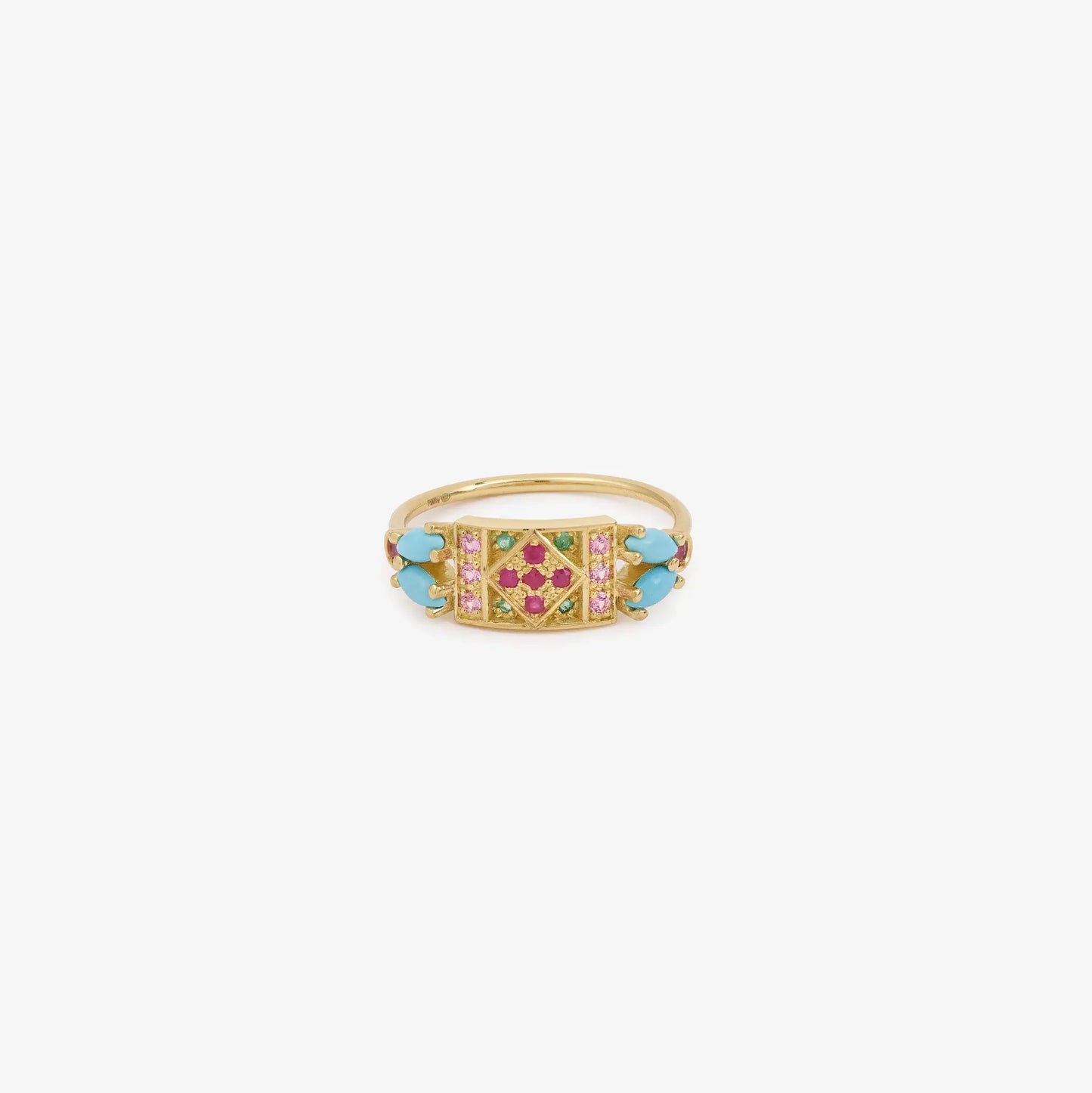Ava Banner Ring - Turquoise