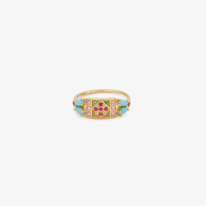 Ava Banner Ring - Turquoise