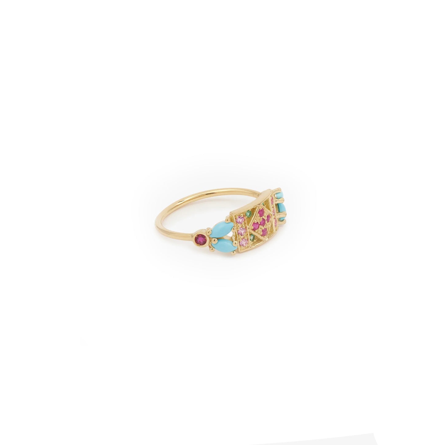 Ava Banner Ring - Turquoise