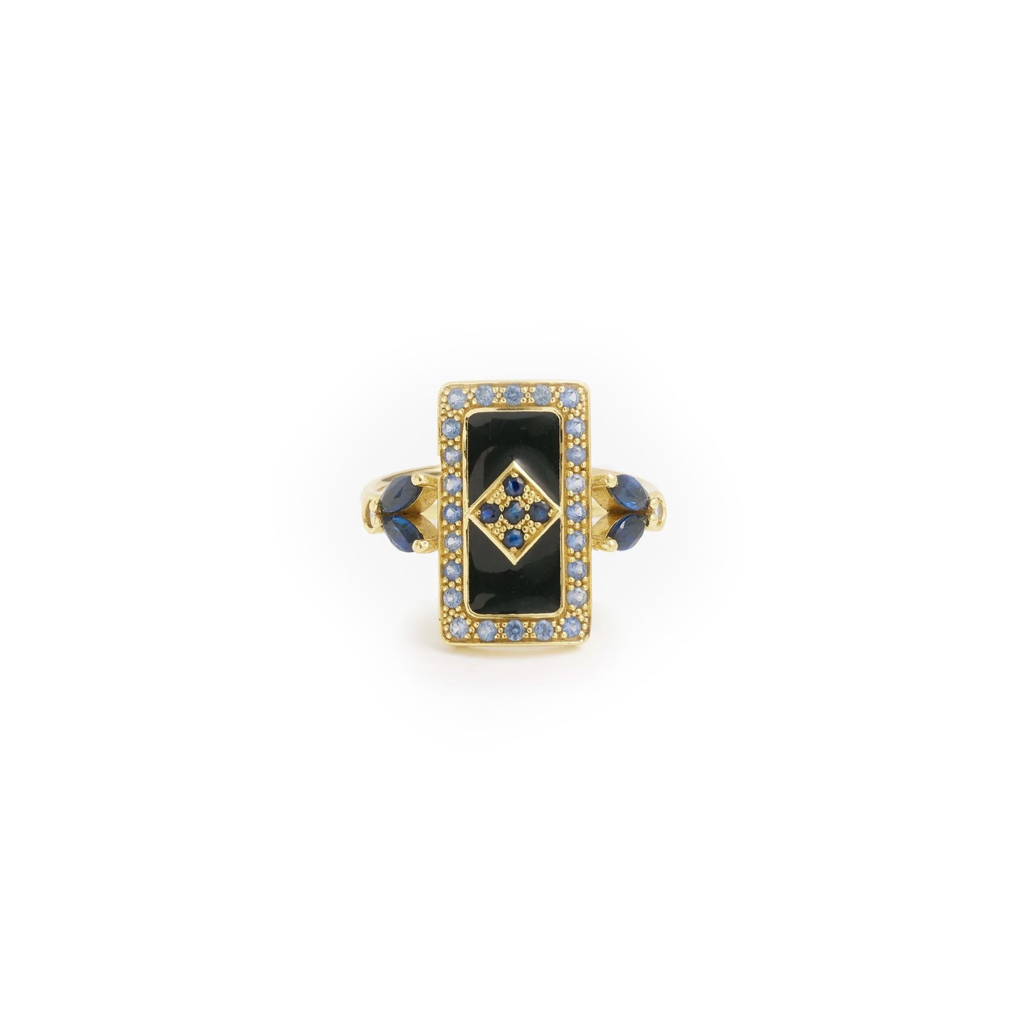 Ava Cigar Ring - Blue