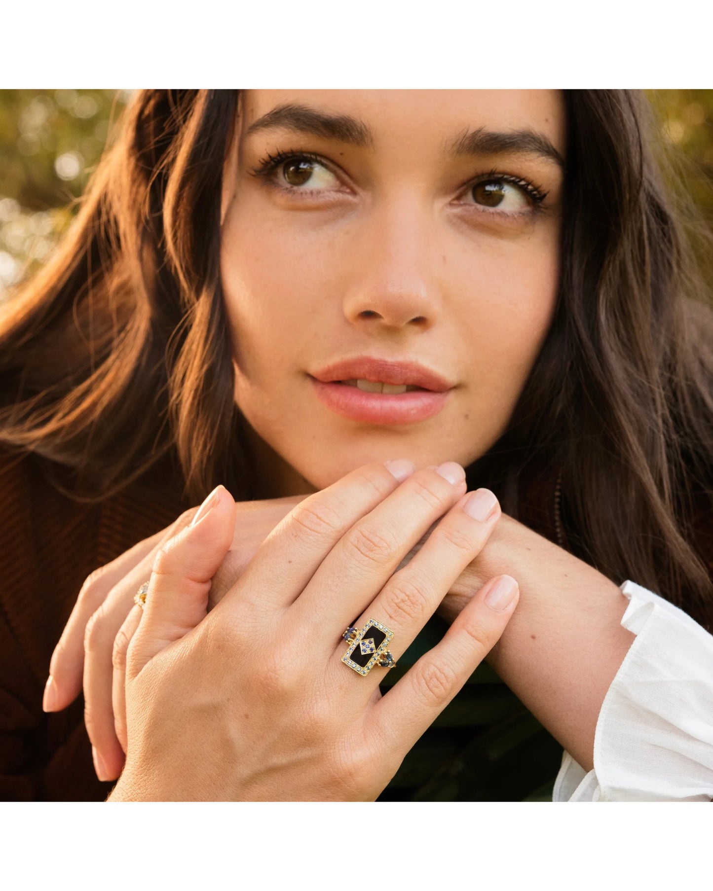 Ava Cigar Ring - Blue