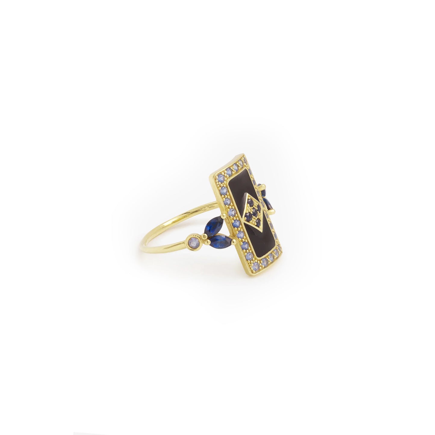 Ava Cigar Ring - Blue