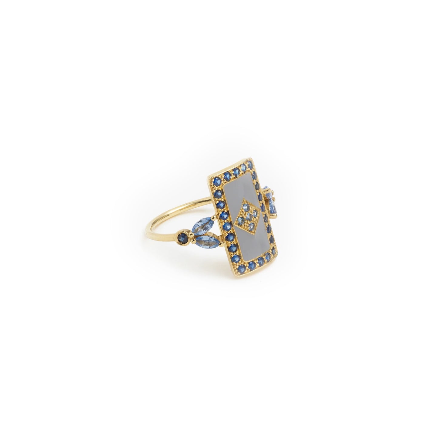 Ava Cigar Ring - Grey
