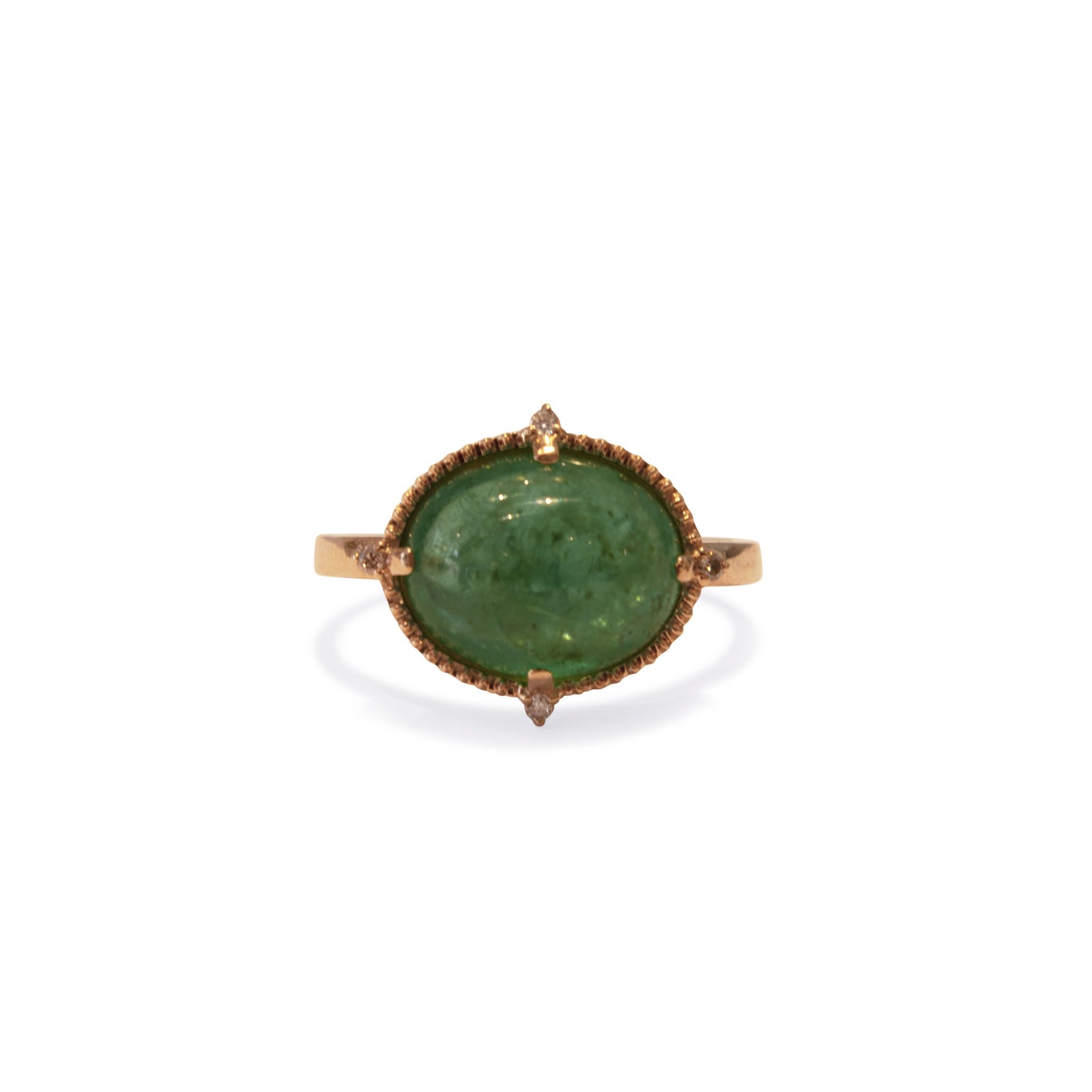 Cabochon Emerald Ring - Sz. 7