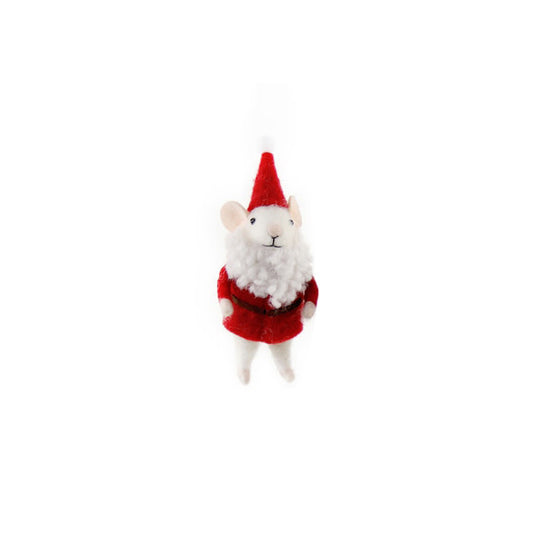 MERRY XMAS MR MOUSE ORNAMENT - SANTA