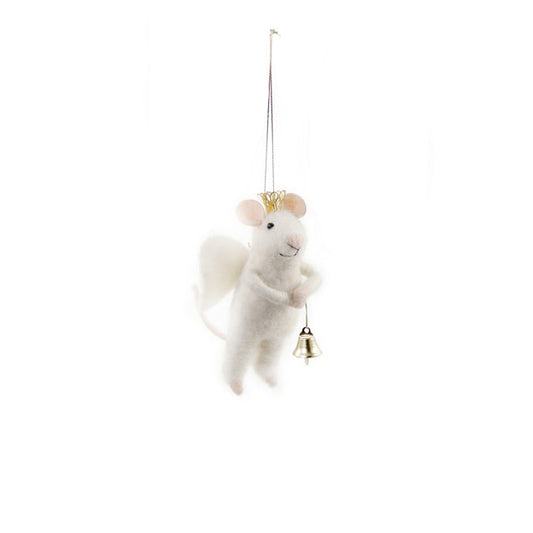 MERRY XMAS MR MOUSE ORNAMENT - ANGEL