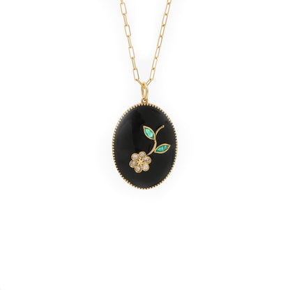 Flora Necklace - Black