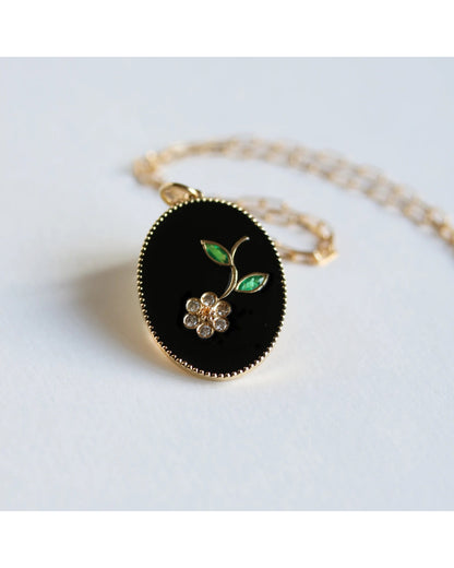 Flora Necklace - Black
