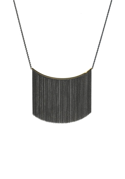 Fringe 2tone Large Necklace